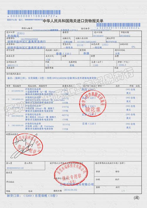 瑞丽报关费用
