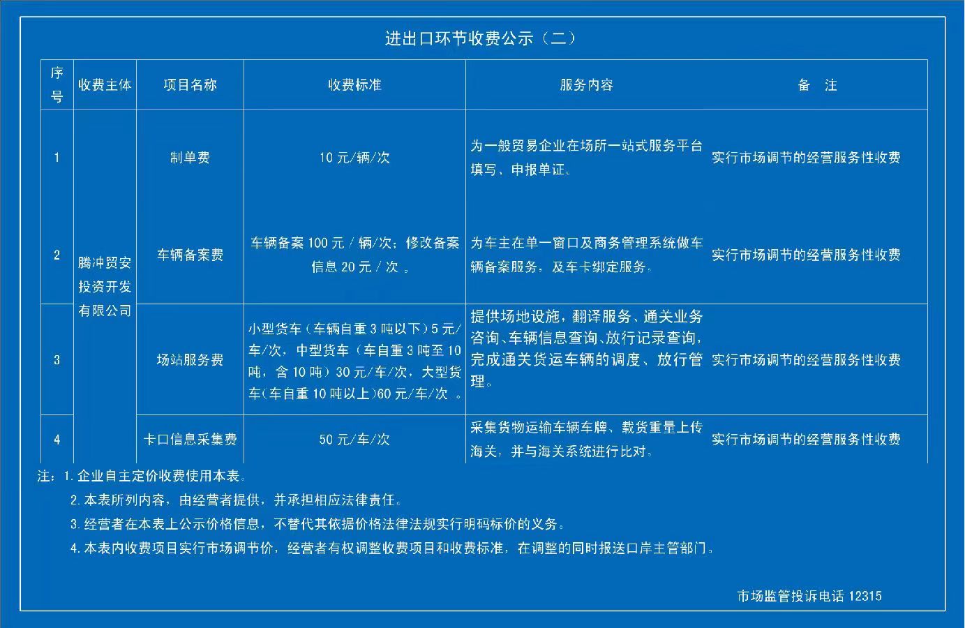 腾冲猴桥口岸收费公示表.jpg